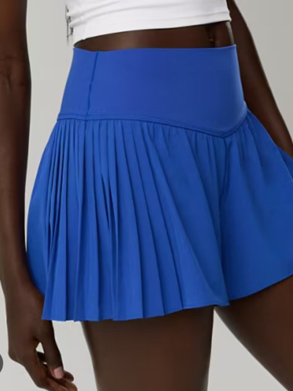 OFFLINE By Aerie Real Me Pleated Flowy Short Cobalt Blue size Small